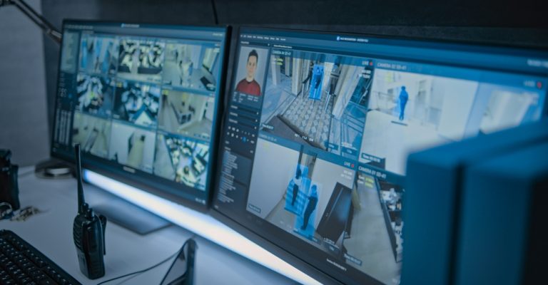 Surveillance,Video,Footage,From,The,Office,Cctv,Cameras,With,Face