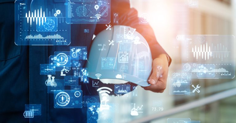 Industrial,Technology,Concept.,Communication,Network.,Industry,4.0.,Factory,Automation.